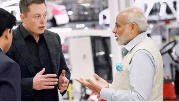 musk with modi