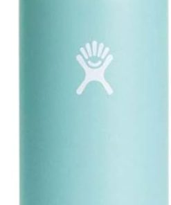 HYDRO FLASK - Water Bottle 621 ml (21 oz) - Vacuum Insulated Stainless Steel Water Bottle with Flex Straw Cap - BPA-Free - Standard Mouth - Dew