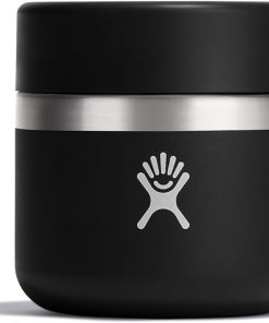 Hydro Flask Food Jar ?C Insulated Stainless Steel, Snack Travel Container for Hot Food, Lunch, & Soup 8 Oz Black