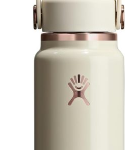 Hydro Flask Micro Bottle - Leak Proof Purse or Pocket Flask - Insulated Mini Water Bottle 6.7 Oz Linen Rose Gold