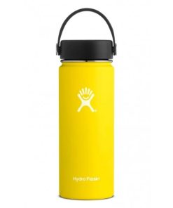 HYDRO FLASK Wide Mouth W Flex Cap Lemon 18 Ounce, 1 EA