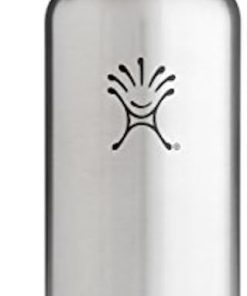 Hydro Flask Insulated Stainless Steel Water Bottle, Wide Mouth, 40-Ounce,40-Ounce,Classic Stainless with Straw Lid