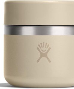 Hydro Flask Food Jar ?C Insulated Stainless Steel, Snack Travel Container for Hot Food, Lunch, & Soup 8 Oz Oat Tan