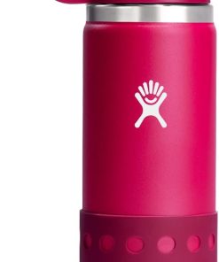 Hydro Flask 20 Oz Kids Wide Mouth Straw Cap And Boot Peony