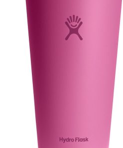 Hydro Flask All Around Tumbler Press-in Lid, Insulated Travel Mug, Stainless Steel Coffee Cup 28 Oz Reef Pink