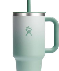 Hydro Flask 32 Oz Travel Tumbler with Handle, Lid and Straw - Insulated Stainless Steel in 32 Oz Matcha Ombre