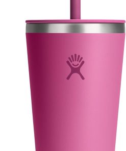 Hydro Flask All Around Tumbler Straw Lid, Insulated Travel Mug, Stainless Steel Coffee Cup 28 Oz Reef