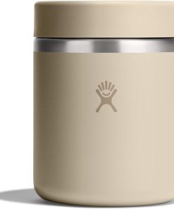Hydro Flask Food Jar ?C Insulated Stainless Steel, Snack Travel Container for Hot Food & Soup 28 Oz Oat Tan
