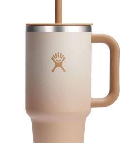 Hydro Flask 32 Oz Travel Tumbler with Handle, Lid and Straw - Insulated Stainless Steel in 32 Oz Honey Ombre