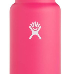 Hydro Flask Water Bottle - Wide Mouth Straw Lid 2.0 - 32 oz, Watermelon