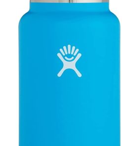 Hydro Flask 32 Oz Wide Flex Straw Cap Bottle - Insulated Stainless Steel - Wide Straw Lid, Non Spill, Leakproof in Pacific