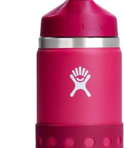 Hydro Flask 12 Oz Kids Wide Mouth Straw Cap And Boot Peony