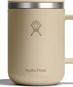 Hydro Flask Coffee Mug ?C Insulated Stainless Steel, Non Spill, Leak Resistant Travel Mug 24 Oz Oat Tan