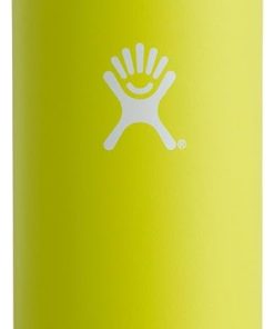 Hydro Flask 21 oz Vacuum Insulated Stainless Steel Water Bottle, Standard Mouth with Loop Cap, Citron