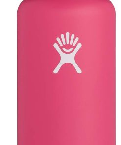 Hydro Flask Wide Mouth Water Bottle, Straw Lid, Old Style Design - 40 oz, Watermelon