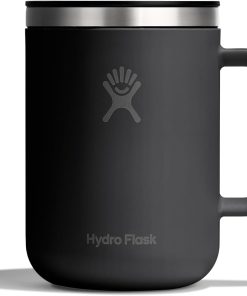 Hydro Flask Coffee Mug ?C Insulated Stainless Steel, Non Spill, Leak Resistant Travel Mug 24 Oz Tonal Black