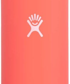 Hydro Flask Water Bottle - Stainless Steel & Vacuum Insulated - Wide Mouth 2.0 with Leak Proof Flex Cap - 40 oz, Hibiscus