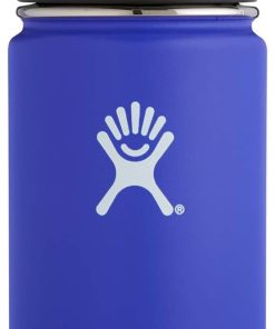 Hydro Flask 12 oz Travel Coffee Flask - Stainless Steel & Vacuum Insulated - Wide Mouth with Hydro Flip Cap - Blueberry