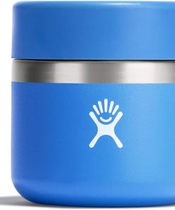 Hydro Flask Food Jar ?C Insulated Stainless Steel, Snack Travel Container for Hot Food, Lunch, & Soup 8 Oz Cascade Blue