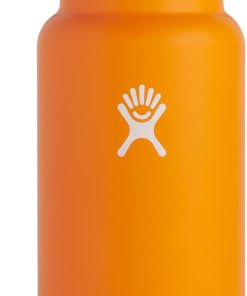 Hydro Flask 32 oz Wide Mouth with Straw Lid Stainless Steel Reusable Water Bottle - Vacuum Insulated, Dishwasher Safe, BPA-Free, Non-Toxic