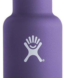 Hydro Flask 12 oz Vacuum Insulated Stainless Steel Water Bottle, Standard Mouth w/Loop Cap, Plum