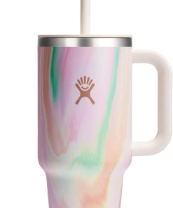Hydro Flask 32 Oz Travel Tumbler with Handle, Lid and Straw - Insulated Stainless Steel in 32 Oz Sugar Crush