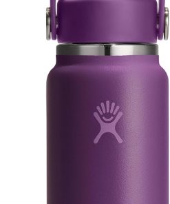 Hydro Flask Micro Bottle - Leak Proof Purse or Pocket Flask - Insulated Mini Water Bottle 6.7 Oz Beachplum Purple