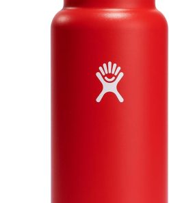 Hydro Flask Water Bottle - Insulated Stainless Steel - Wide Mouth Chug Lid, Non Spill, Leakproof in 40 Oz Goji