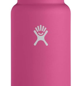 Hydro Flask Wide Mouth Straw Lid - Stainless Steel Reusable Water Bottle - Vacuum Insulated, Dishwasher Safe, BPA-Free, Non-Toxic