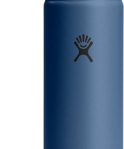 Hydro Flask Water Bottle - Insulated Stainless Steel - Wide Mouth Flex Chug Lid, Non Spill, Leakproof in 24 Oz Harbor Blue