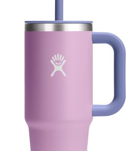 Hydro Flask Kids Tumbler for School - Stainless Steel and Insulated with Straw Cap - 24 Oz in Anemone Purple