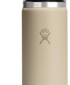 Hydro Flask Flex Sip Coffee Tumbler ?C Insulated Stainless Steel, Non Spill, Leak Proof Travel Coffee Cup 20 Oz Oat Tan
