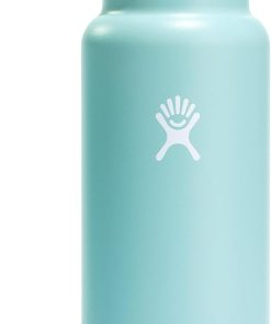 Hydro Flask Water Bottle - Insulated Stainless Steel - Wide Mouth Chug Lid, Non Spill, Leakproof in 40 Oz Dew