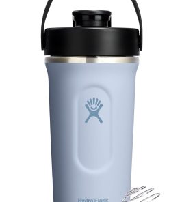 Hydro Flask Shaker Bottle ?C Insulated Stainless Steel Gym Bottle for Pre Workout & Protein 24 Oz Surf Blue