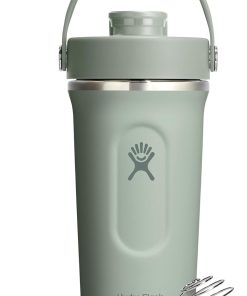 Hydro Flask Shaker Bottle ?C Insulated Stainless Steel Gym Bottle for Pre Workout & Protein 24 Oz Agave Green