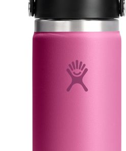 Hydro Flask Flex Sip Coffee Tumbler ?C Insulated Stainless Steel, Non Spill, Leak Proof Travel Coffee Cup 16 Oz Reef Pink