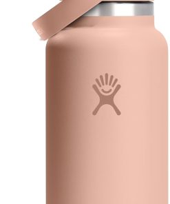Hydro Flask Water Bottle - Insulated Stainless Steel - Wide Straw Lid, Non Spill, Leakproof in 32 Oz Seacliff