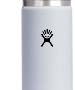 Hydro Flask Wide Mouth Bottle with Flex Sip Lid - Insulated Water Bottle Travel Cup Coffee Mug White 20 oz