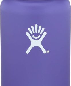 Hydro Flask 32 oz Double Wall Vacuum Insulated Stainless Steel Leak Proof Sports Water Bottle, Wide Mouth with BPA Free Flex Cap, Plum