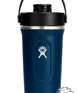 Hydro Flask Shaker Bottle ?C Insulated Stainless Steel Gym Bottle for Pre Workout & Protein 24 Oz Indigo Blue