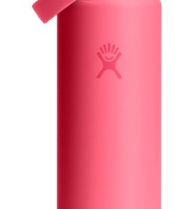 Hydro Flask Water Bottle - Insulated Stainless Steel - Wide Straw Lid, Non Spill, Leakproof in 24 Oz Popstar Pink