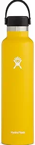 Hydro Flask Water Bottle - Standard Mouth Flex Lid - 24 oz, Sunflower