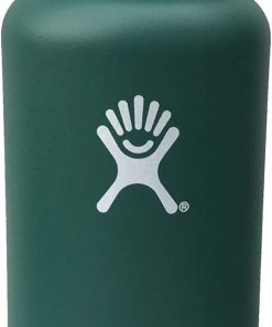 Hydro Flask 32 oz Water Bottle - Stainless Steel & Vacuum Insulated - Wide Mouth with Leak Proof Flex Cap - D Green