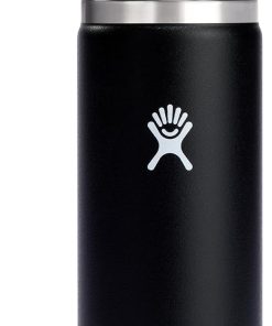 Hydro Flask Wide Mouth Bottle with Flex Sip Lid - Insulated Water Bottle Travel Cup Coffee Mug Black 20 oz