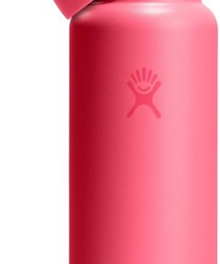 Hydro Flask Water Bottle - Insulated Stainless Steel - Wide Straw Lid, Non Spill, Leakproof in 40 Oz Popstar Pink
