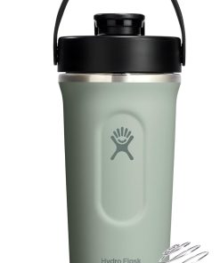 Hydro Flask Shaker Bottle ?C Insulated Stainless Steel Gym Bottle for Pre Workout & Protein 24 Oz Agave Green