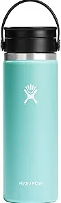 Hydro Flask Stainless Steel Wide Mouth Bottle with Flex Sip Lid and Double-Wall Vacuum Insulation for Coffee, Tea and Drinks