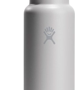 Hydro Flask Water Bottle - Insulated Stainless Steel - Wide Mouth Chug Lid, Non Spill, Leakproof in 40 Oz Tonal Birch Gray