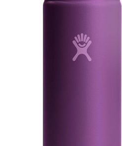 Hydro Flask Water Bottle - Insulated Stainless Steel - Wide Mouth Flex Chug Lid, Non Spill, Leakproof in 24 Oz Beachplum Purple