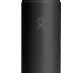 Hydro Flask Water Bottle - Insulated Stainless Steel - Wide Mouth Flex Chug Lid, Non Spill, Leakproof in 24 Oz Tonal Black